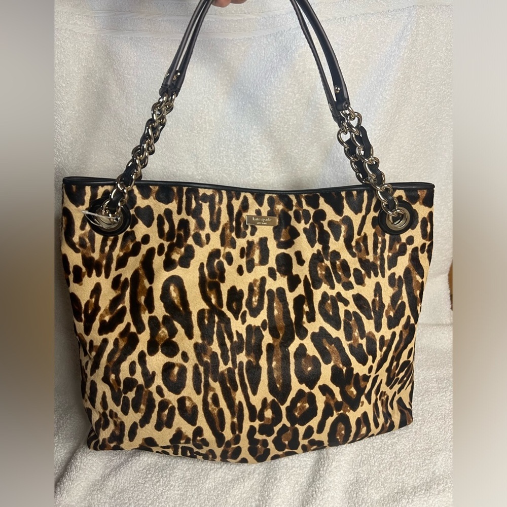 Kate Spade ♠️ Leopard Calf Hair Tote